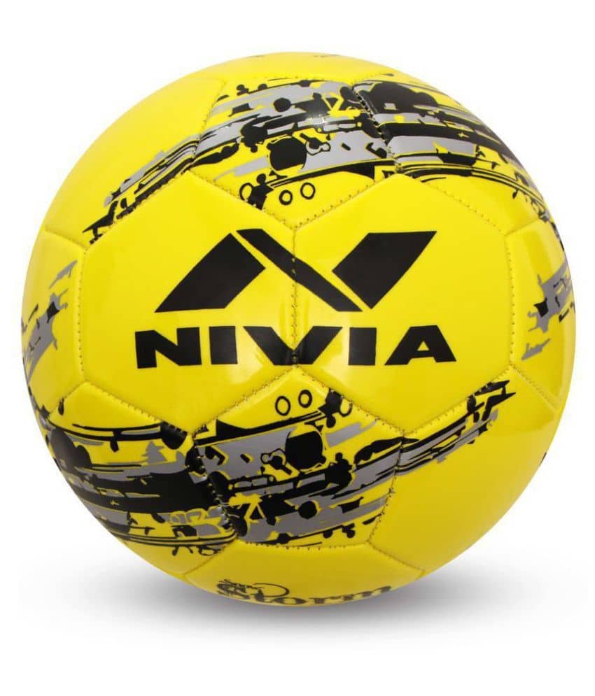 Nivia Snow Storm Yellow Football Size- 5