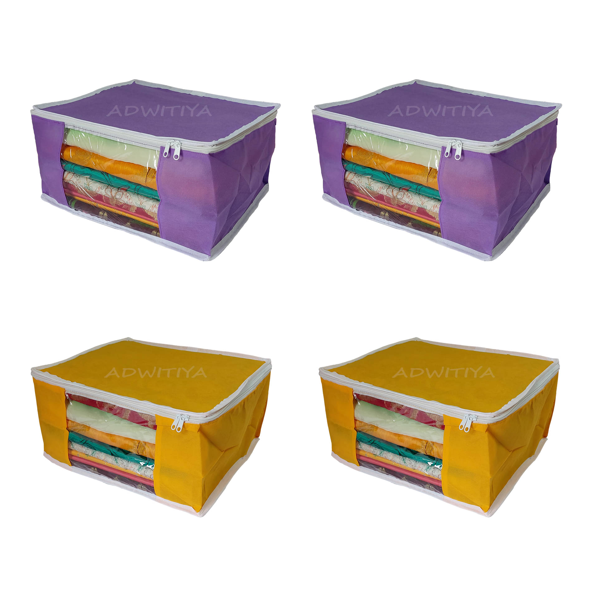     			ADWITIYA Closet Organizers ( Pack of 4 )