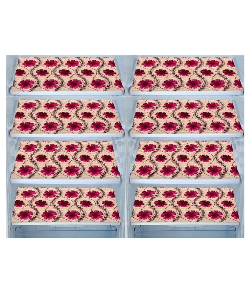 E-Retailer Set of 8 PVC Gold Fridge Mats E-Retailer Set of 8 PVC Gold Fridge Mats
