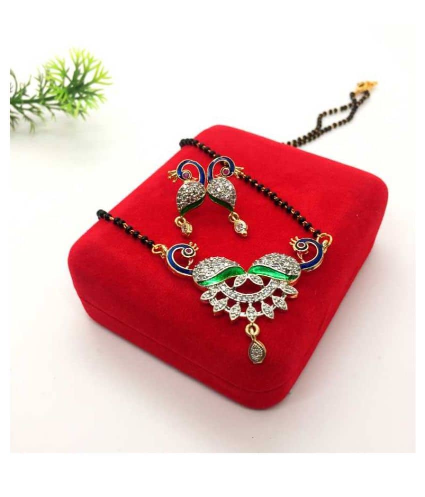 Sunhari Jewels - Golden Mangalsutra Set ( Pack of 1 )