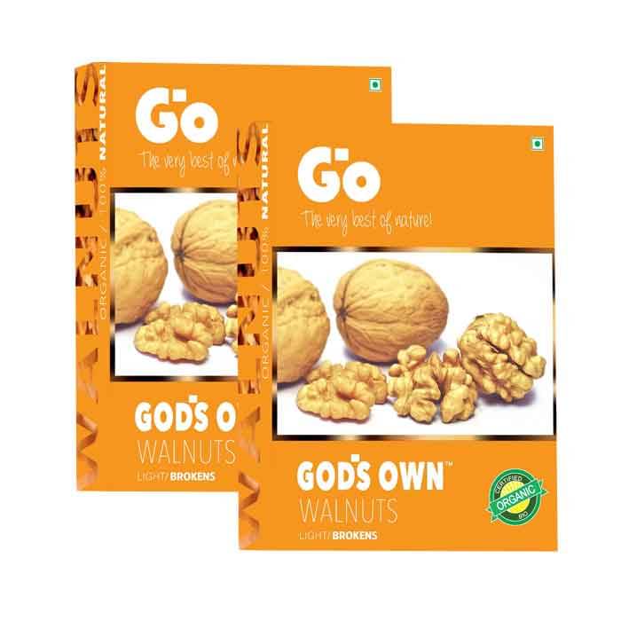 GO Light Broken Walnuts(Akhrot giri) 250 g Pack of 2 GO Light Broken Walnuts(Akhrot giri) 250 g Pack of 2