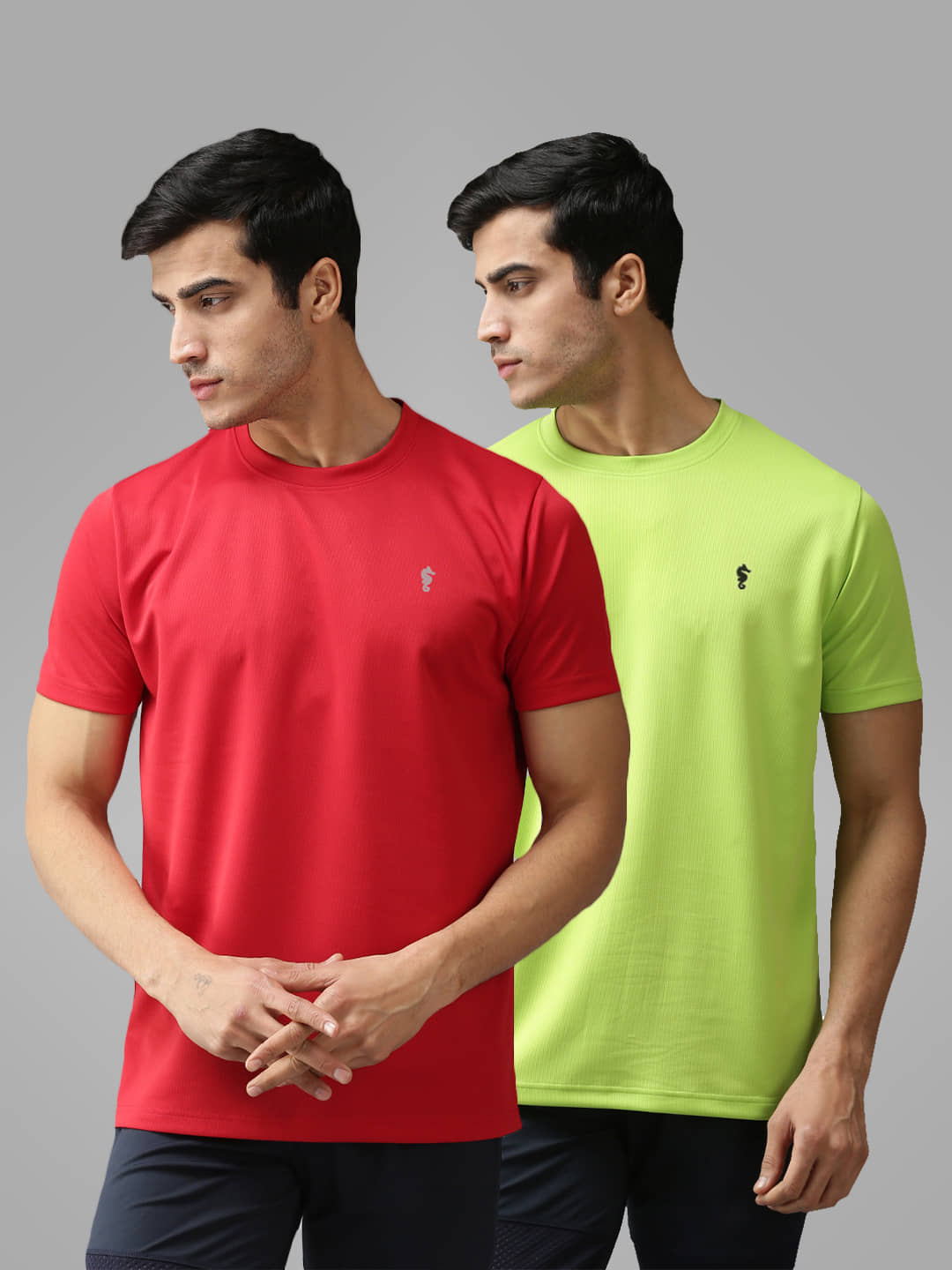 EPPE - Multicolor Polyester Regular Fit Men's Sports T-Shirt ( Pack of 2 )