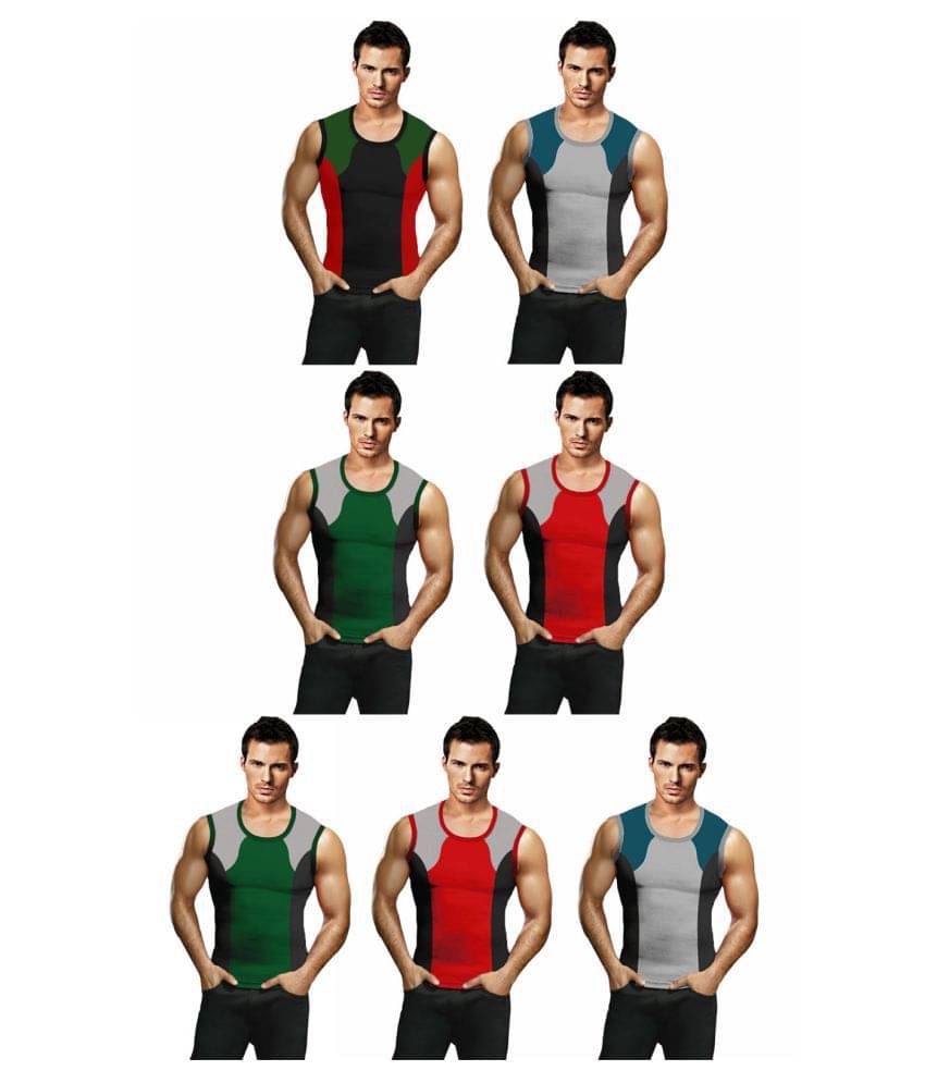     			Rupa Frontline Multi Sleeveless Vests Pack of 7