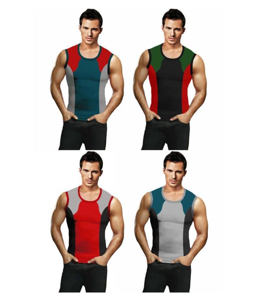 Rupa Frontline Multi Sleeveless Vests Pack of 4 Rupa Frontline Multi Sleeveless Vests Pack of 4