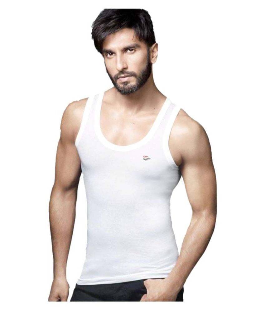 Rupa Frontline White Sleeveless Vests Pack of 8 Rupa Frontline White Sleeveless Vests Pack of 8