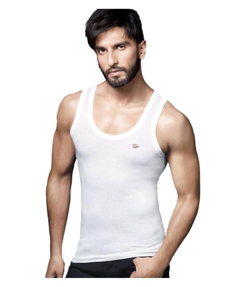 Rupa Frontline White Sleeveless Vests Pack of 9 Rupa Frontline White Sleeveless Vests Pack of 9