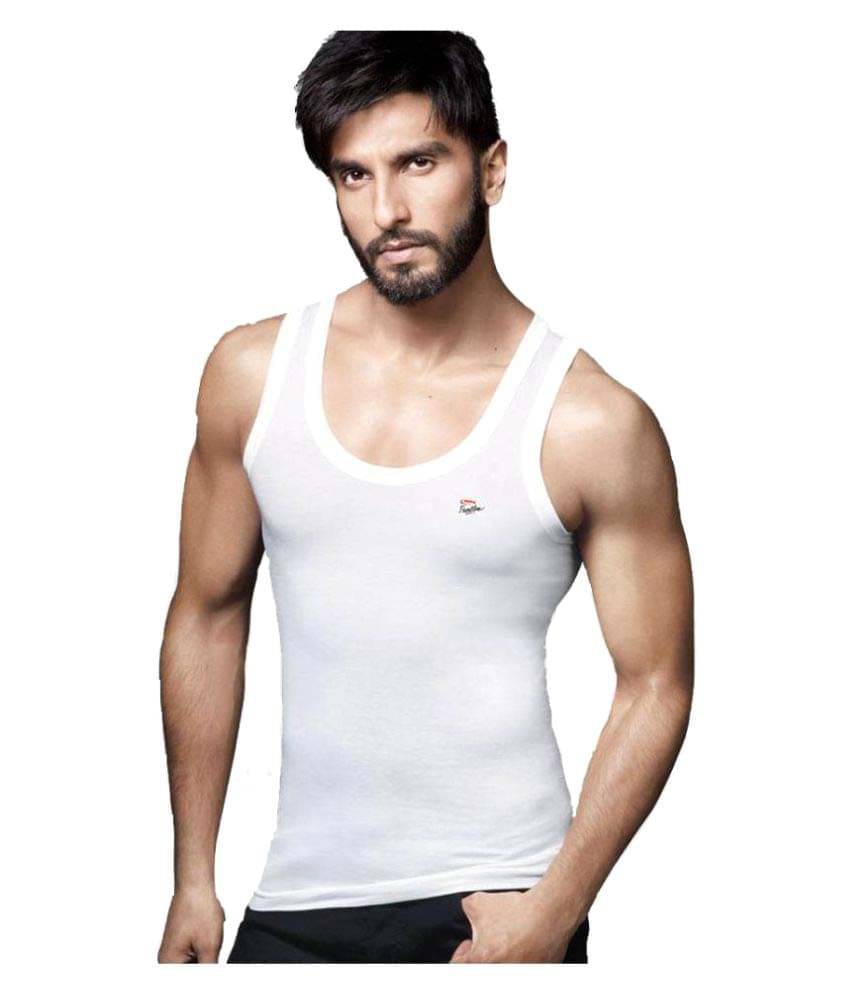 Rupa Frontline White Sleeveless Vests Pack of 6 Rupa Frontline White Sleeveless Vests Pack of 6