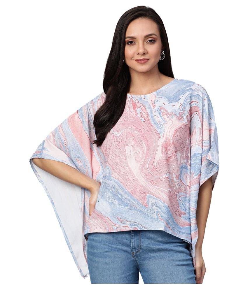 Yash Gallery Women's Rayon Regular Top ( Multicolor ) Yash Gallery Women's Rayon Regular Top ( Multicolor )