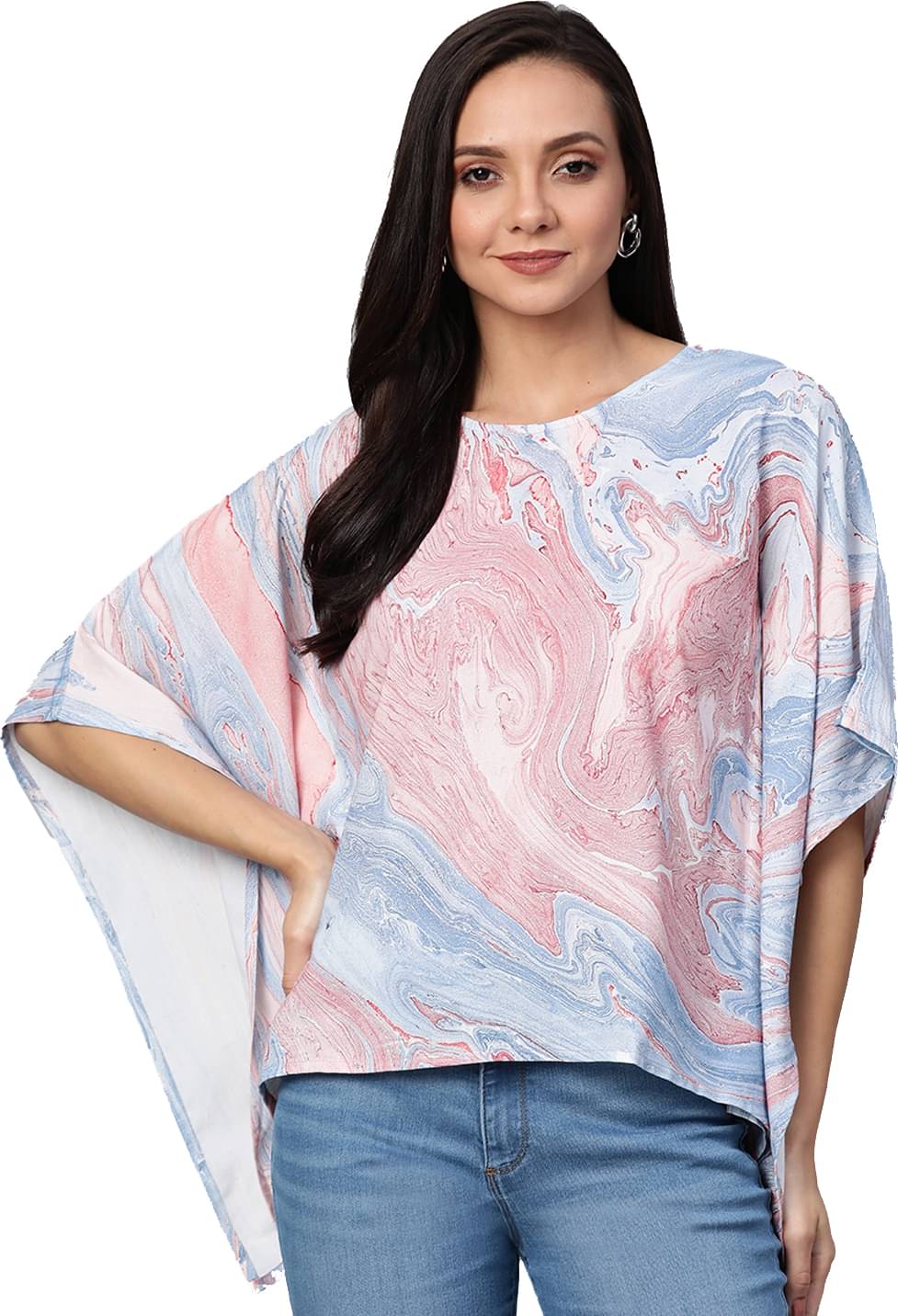 Yash Gallery Women's Rayon Regular Top ( Multicolor ) Yash Gallery Women's Rayon Regular Top ( Multicolor )
