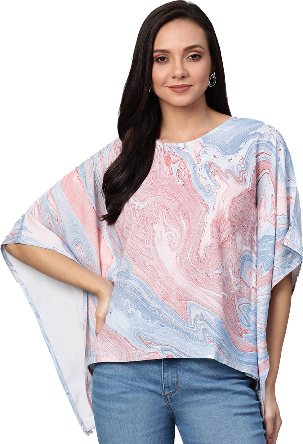 Yash Gallery Women's Rayon Kaftan ( Multicolor ) Yash Gallery Women's Rayon Kaftan ( Multicolor )