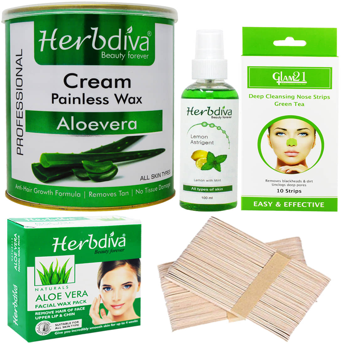 Adbeni Aloevera Facial Wax & Hair Wax With Applicator, Pack of 104, (GC1330) Makeup Kit 980