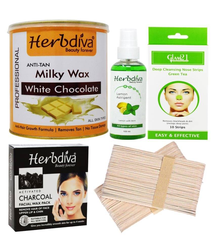 Adbeni Charcoal Facial Wax & Milky Wax With Nose Strips, Pack of 104 (GC1334) Makeup Kit 980 Adbeni Charcoal Facial Wax & Milky Wax With Nose Strips, Pack of 104 (GC1334) Makeup Kit 980