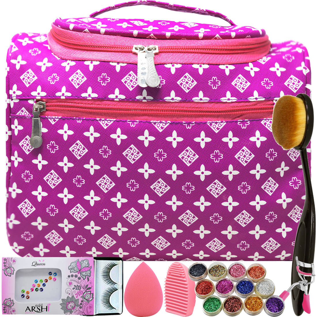     			Adbeni Women Fasion Makeup Combo, Pack of 19, (GC1360) Makeup Kit 80