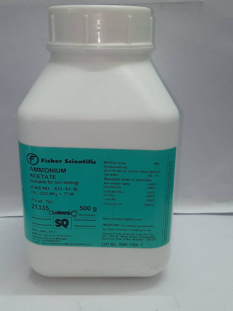 AMMONIUM  ACETATE  500GM (labogens)