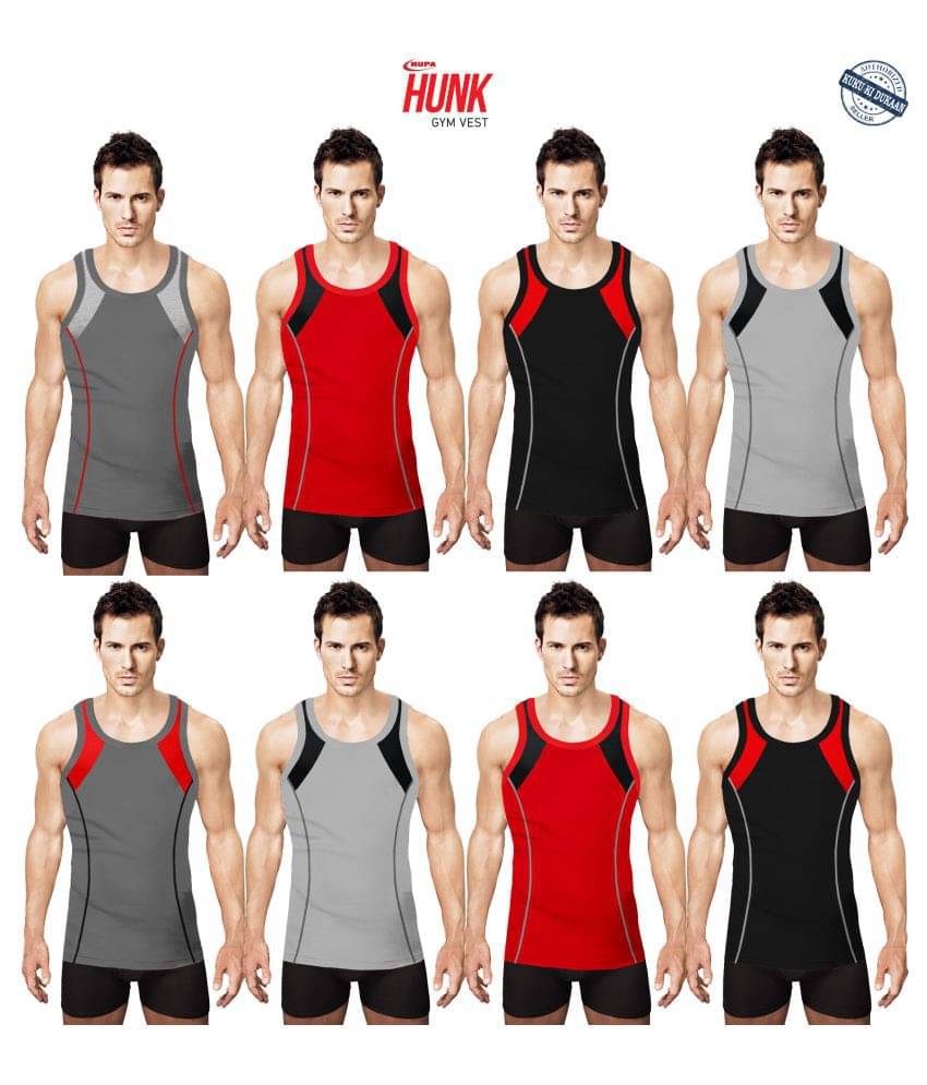 Rupa Hunk Multi Sleeveless Vests Pack of 8 Rupa Hunk Multi Sleeveless Vests Pack of 8