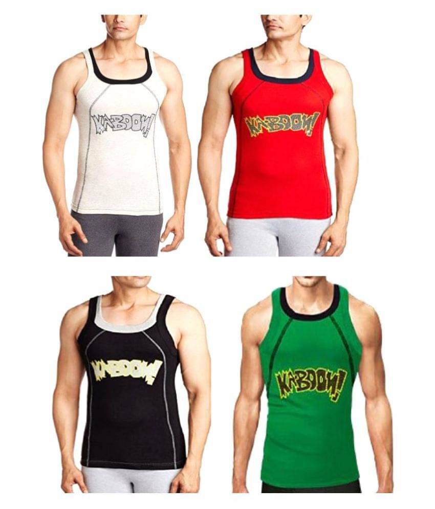 Rupa Multi Sleeveless Vests Pack of 4 Rupa Multi Sleeveless Vests Pack of 4