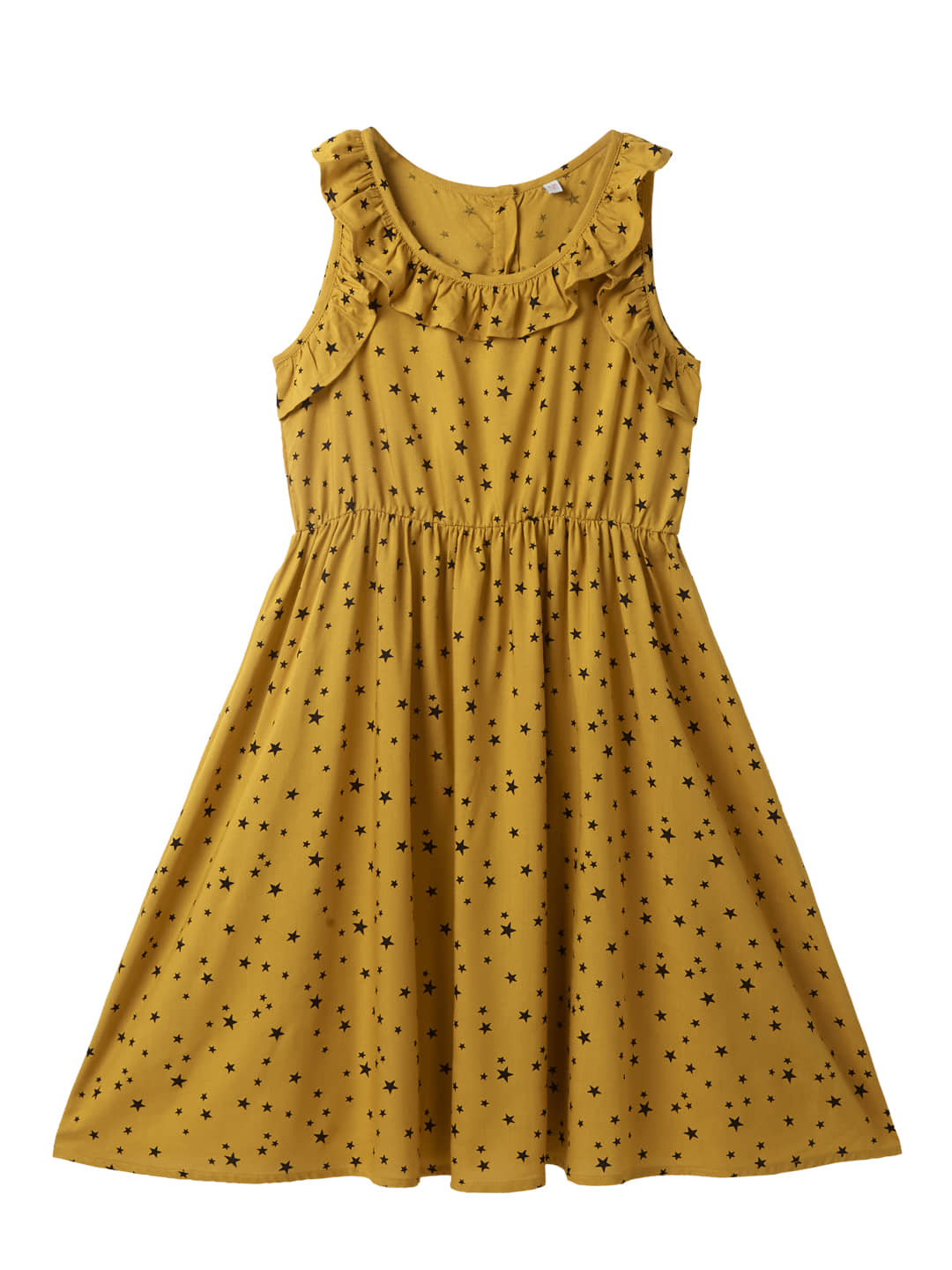 Cub Mcpaws Rayon A-line For Girls ( Pack of 1 , Yellow )