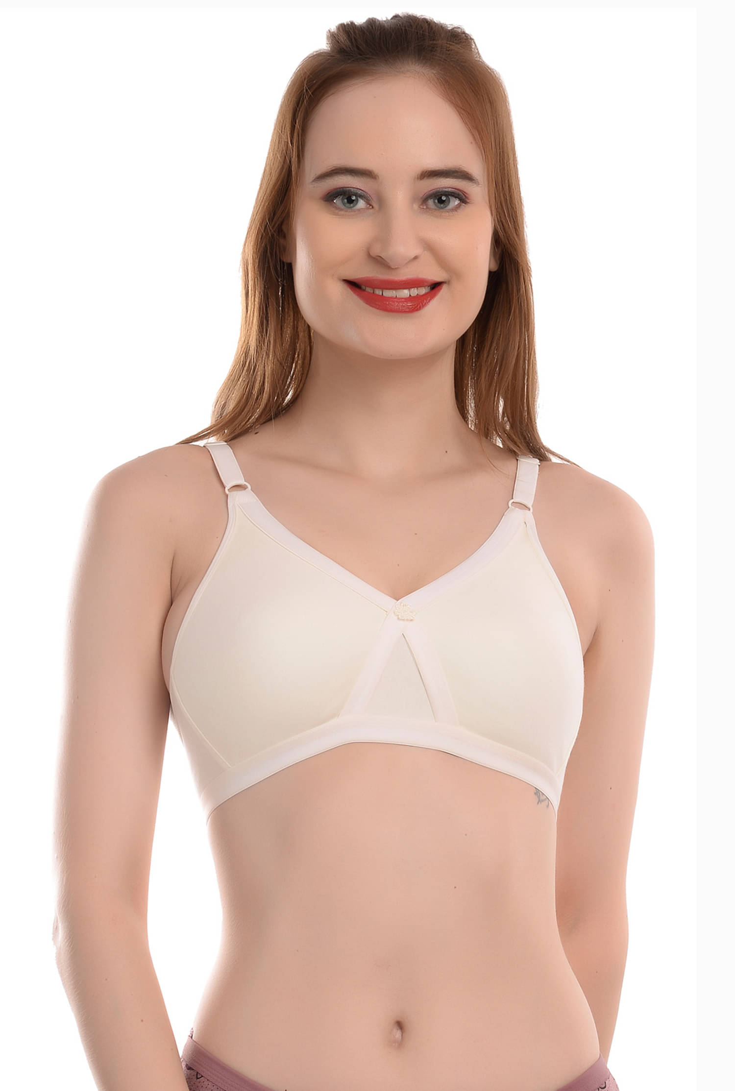     			Elina Cotton T-Shirt Bra - Off White