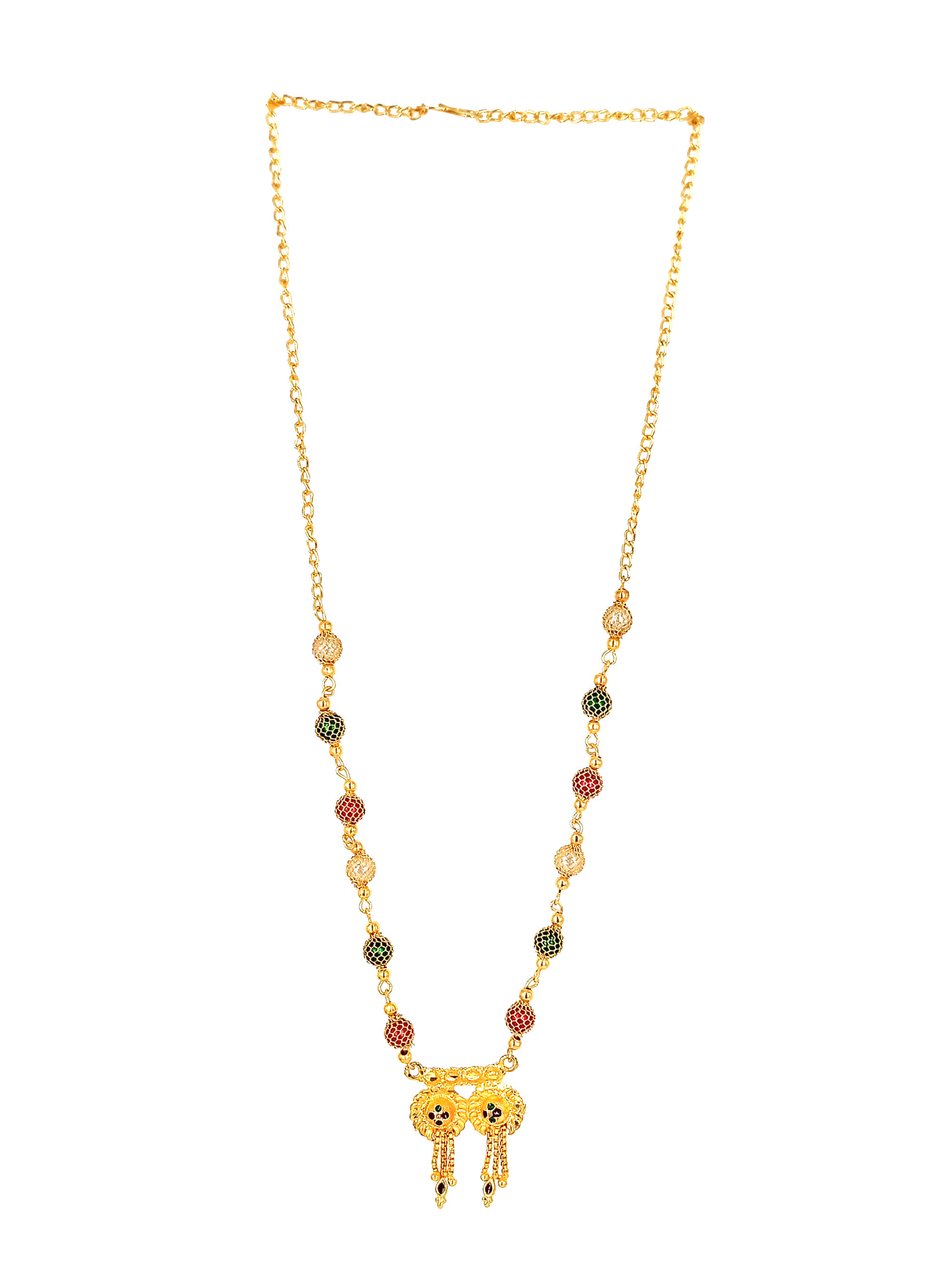 h m product Gold Plated Letest & Designer Mangalsutra For Women-100276