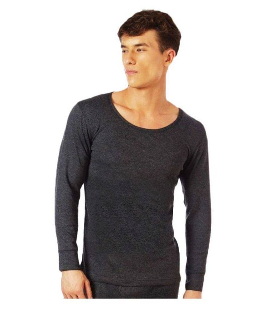 Bodycare Insider - Charcoal Cotton Men's Thermal Tops ( Pack of 1 ) Bodycare Insider - Charcoal Cotton Men's Thermal Tops ( Pack of 1 )