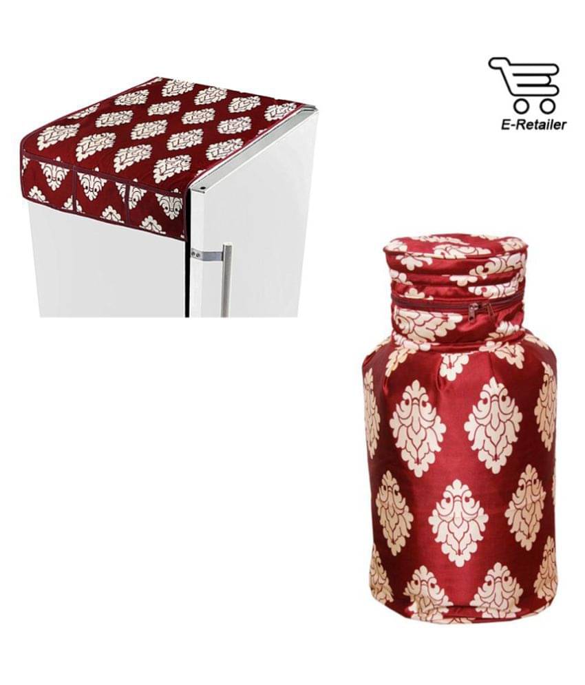 E-Retailer Set of 2 Poly-Cotton Multi Fridge Top Cover E-Retailer Set of 2 Poly-Cotton Multi Fridge Top Cover