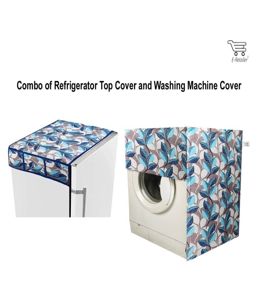 E-Retailer Set of 2 Poly-Cotton Multi Fridge Top Cover E-Retailer Set of 2 Poly-Cotton Multi Fridge Top Cover