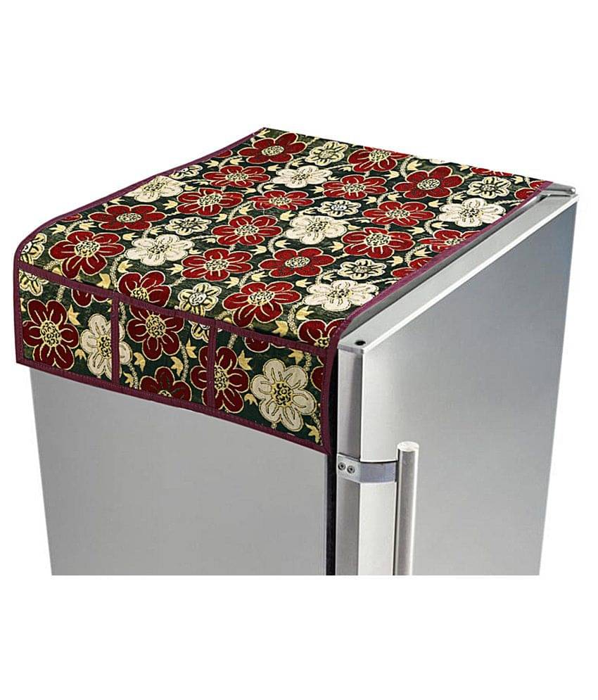 E-Retailer Single Poly-Cotton Multi Fridge Top Cover E-Retailer Single Poly-Cotton Multi Fridge Top Cover