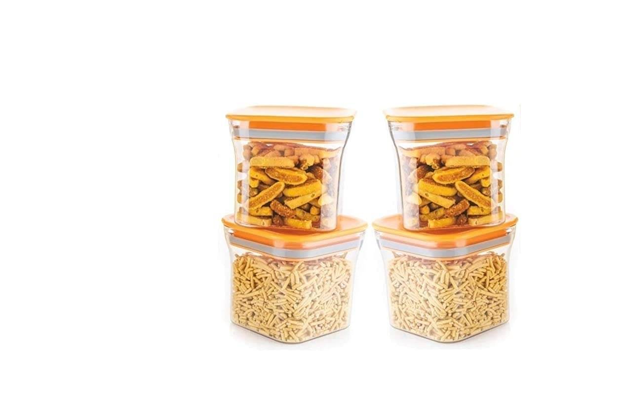 Analog kitchenware Pasta,Grocery,Dal Polyproplene Food Container Set of 4 550 mL Analog kitchenware Pasta,Grocery,Dal Polyproplene Food Container Set of 4 550 mL
