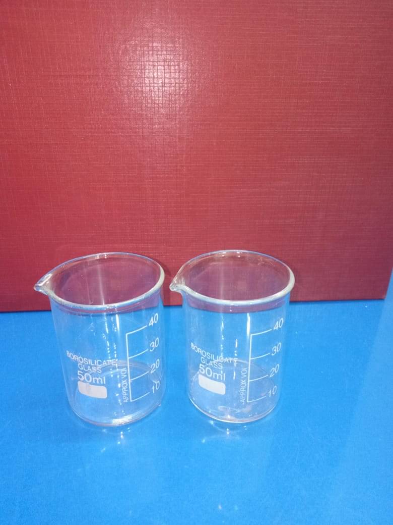    			GLASS BEAKER 50ml  pack of  2 pcs
