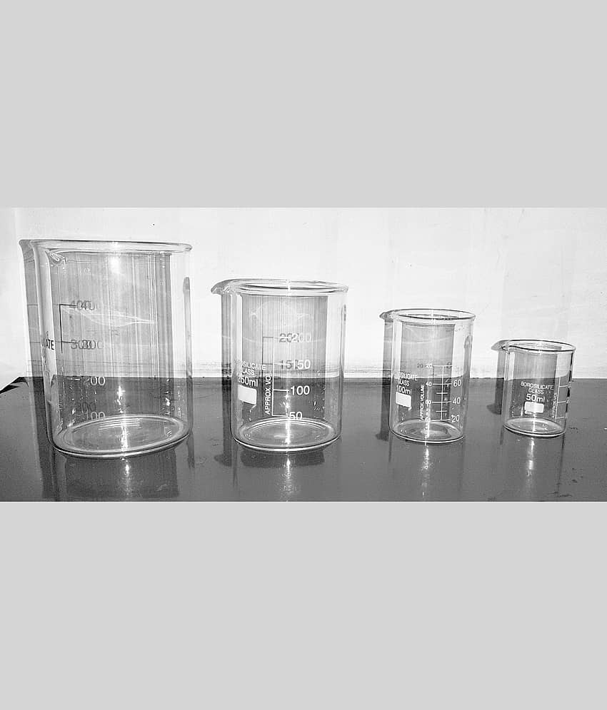 Glass Beakers 50ML-100ML-250ML-500ML (set of 4pcs) - Stationery | Buy online on ZillyBuy