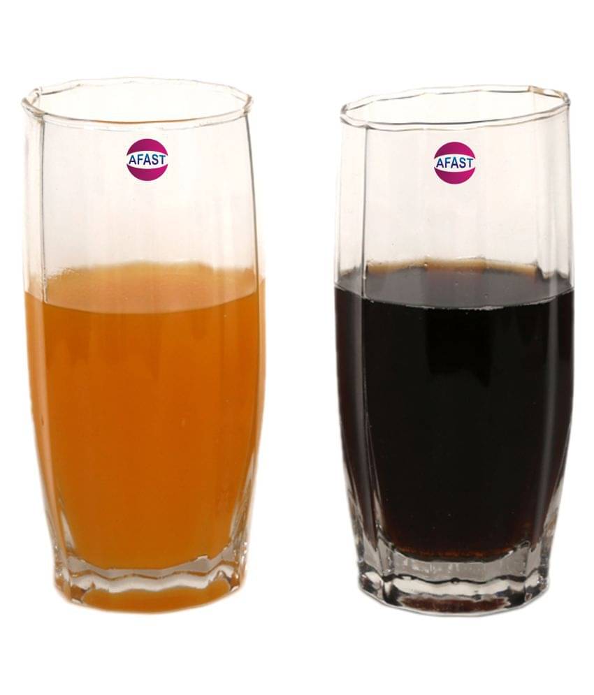     			Afast Water/Juice  Glasses Set,  400 ML - (Pack Of 2)