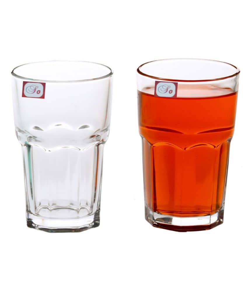 Afast Glass Glasses, Clear, Pack Of 2, 300 ml