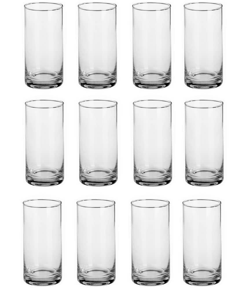 Afast Glass Wine Glasses, Clear, Pack Of 12, 250 ml