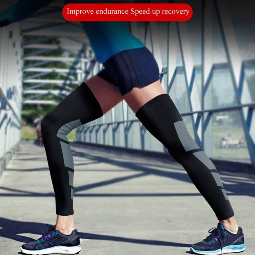     			Zexer Sports Leg Sleeves -Compression Full Thigh Calf Leg Sleeve for Baseball,Football,Tennis Running-Support