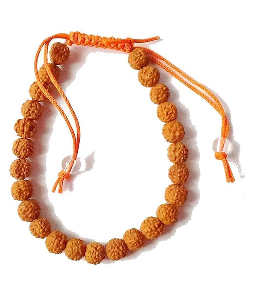     			rudraksha bracelet rudraksha fancy bracelet with real 5 mukhi rudraksha 6mm size