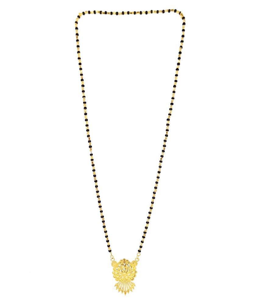 SHANKHRAJ MALL  GOLD PLATED FANCY NEW MANGALSUTRA-100296