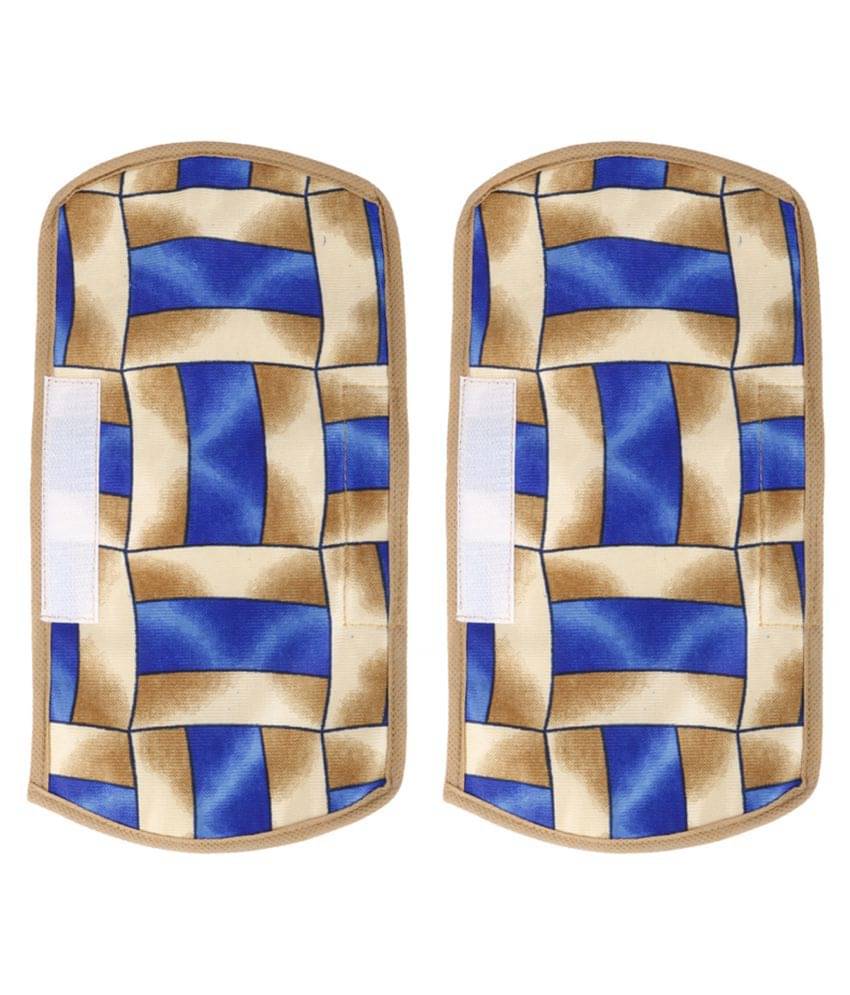 E-Retailer Set of 2 Polyester Blue Fridge Handle Cover E-Retailer Set of 2 Polyester Blue Fridge Handle Cover