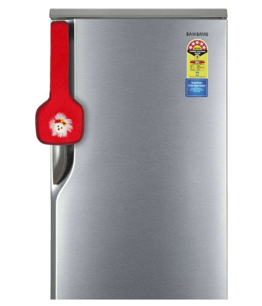     			E-Retailer Set of 2 Cotton Red Fridge Handle Cover