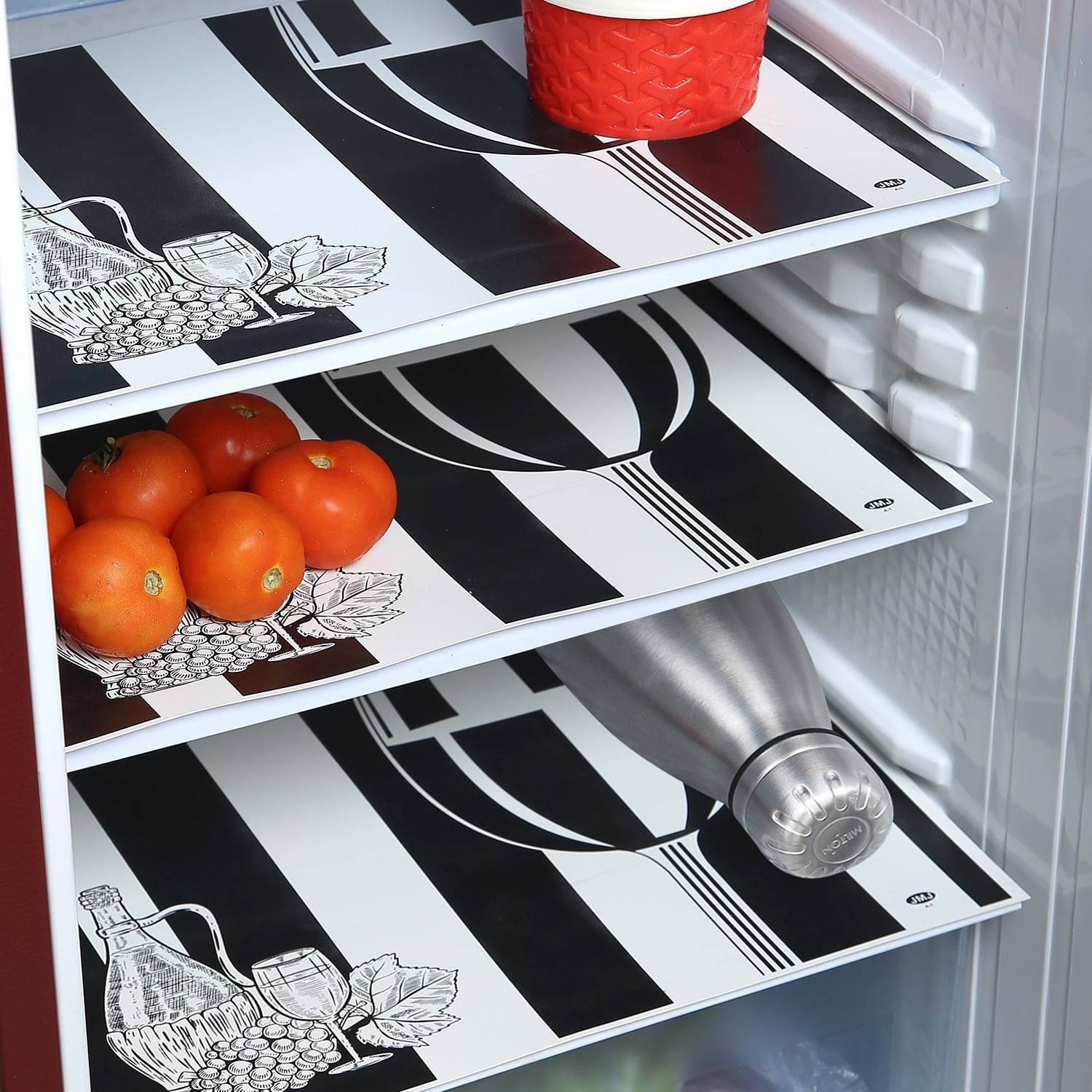     			E-Retailer - Black PVC Fridge  Mats (Pack of 3)