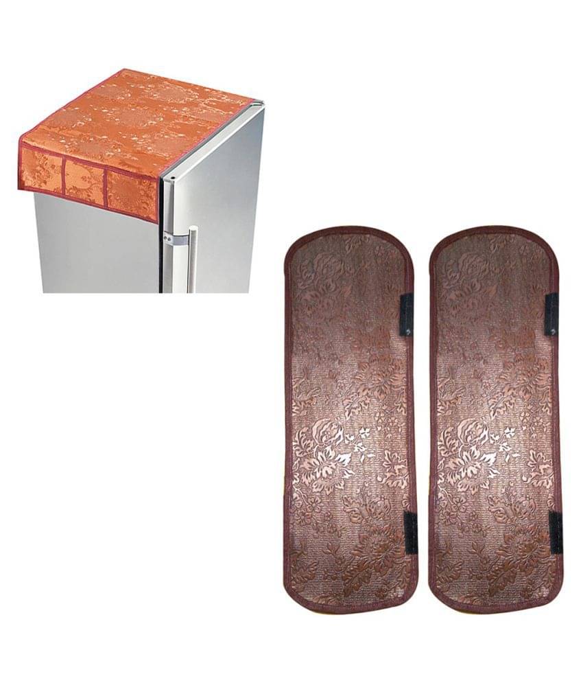     			E-Retailer Set of 3 Poly-Cotton Multi Fridge Top Cover