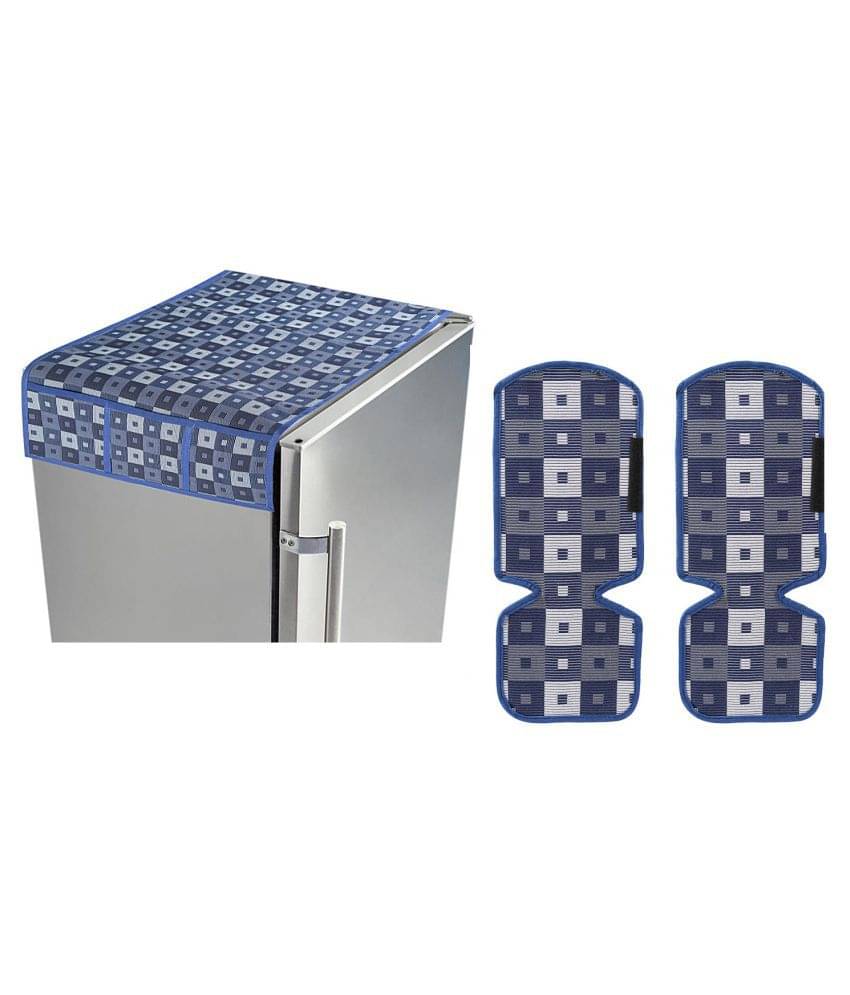 E-Retailer Set of 3 Polyester Multi Fridge Top Cover E-Retailer Set of 3 Polyester Multi Fridge Top Cover