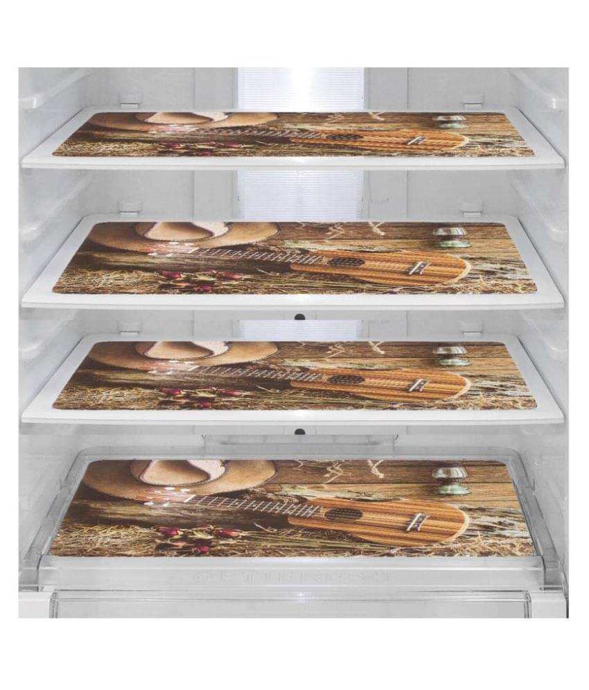     			E-Retailer Set of 4 PVC Multi Fridge Mats