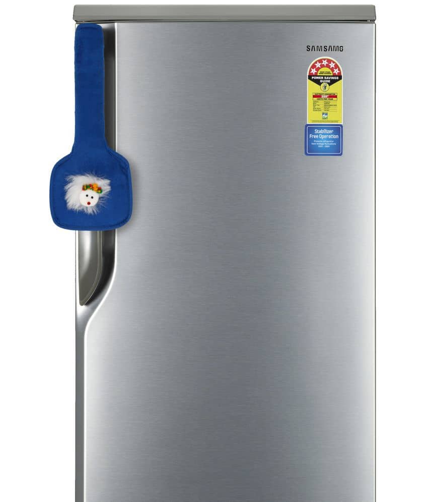 E-Retailer Single Cotton Blue Fridge Handle Cover