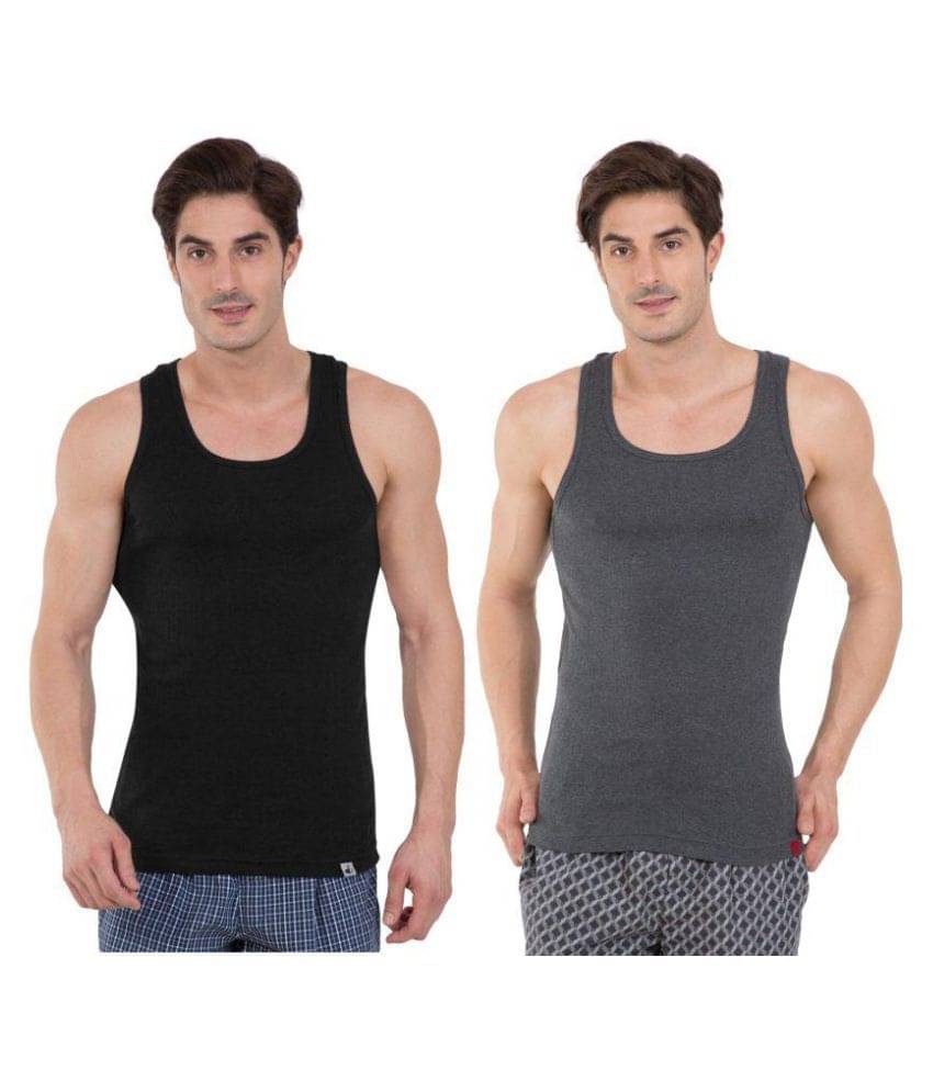     			Jockey Multi Sleeveless Vests Pack of 2