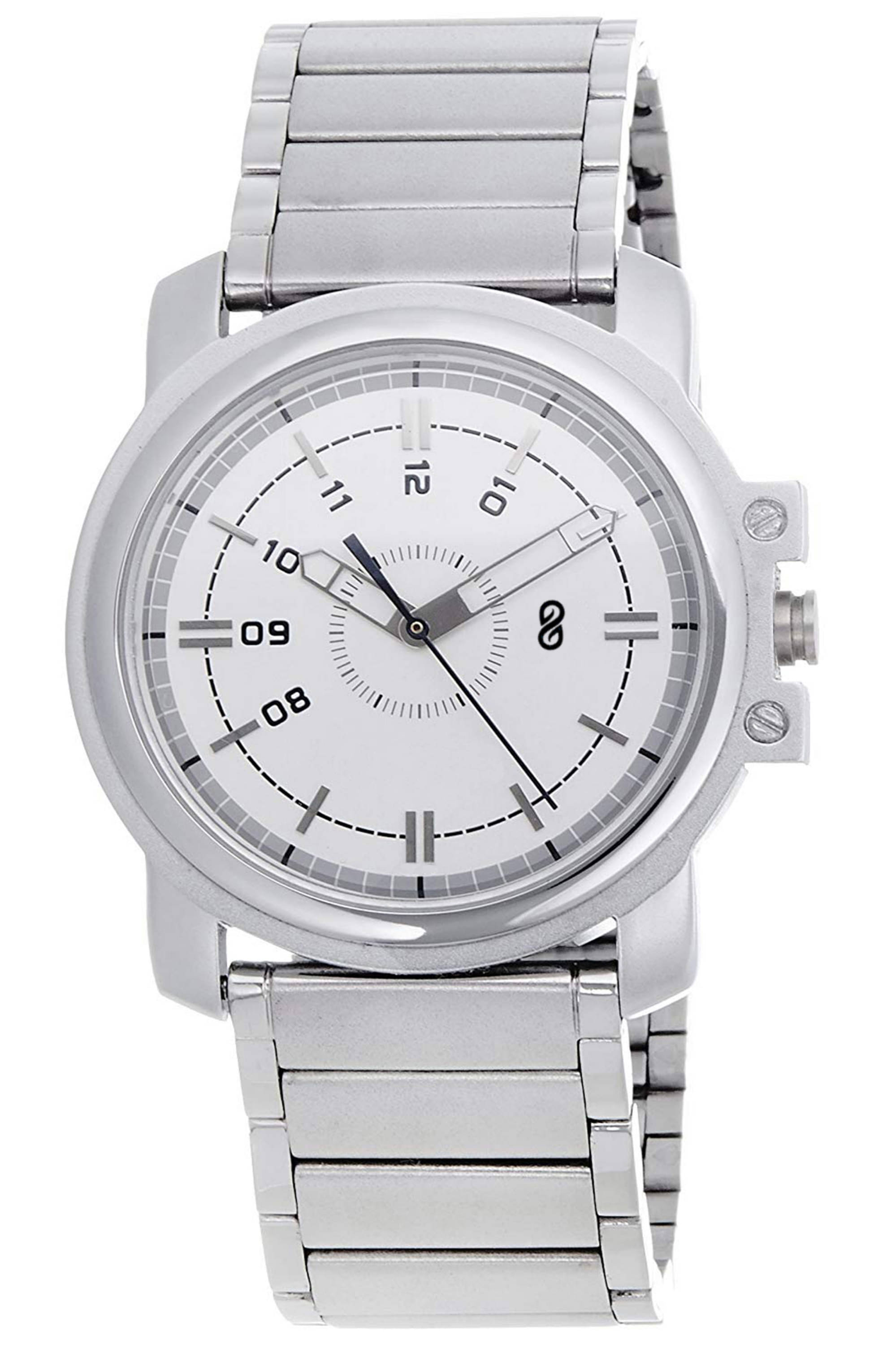     			DIGITRACK - Silver Stainless Steel Analog Men's Watch