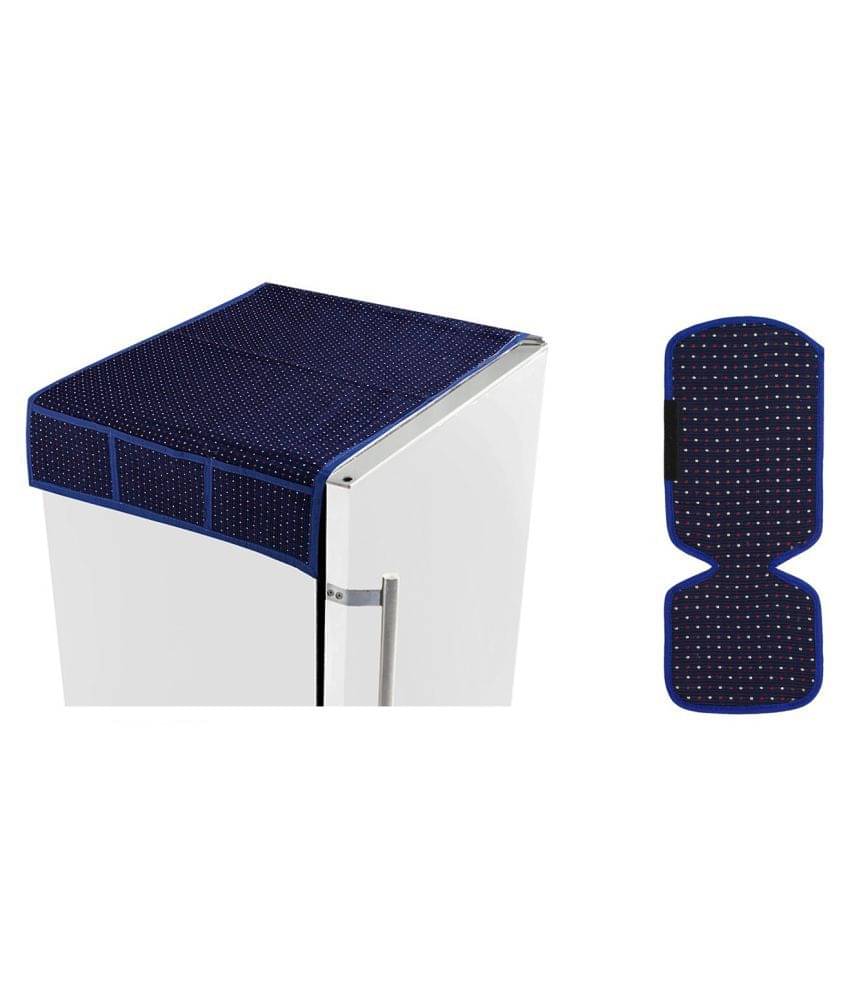     			E-Retailer Set of 2 Polyester Multi Fridge Top Cover