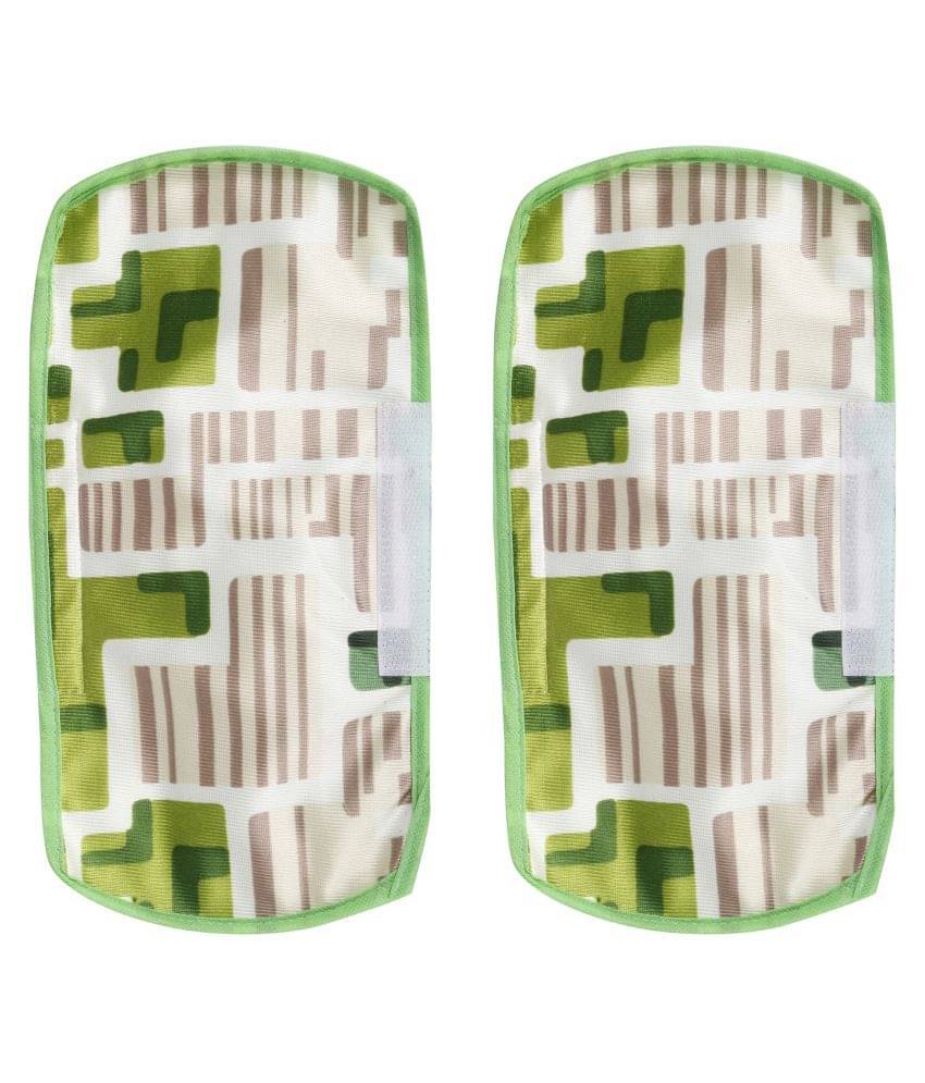 E-Retailer Set of 2 Polyester Green Fridge Handle Cover E-Retailer Set of 2 Polyester Green Fridge Handle Cover