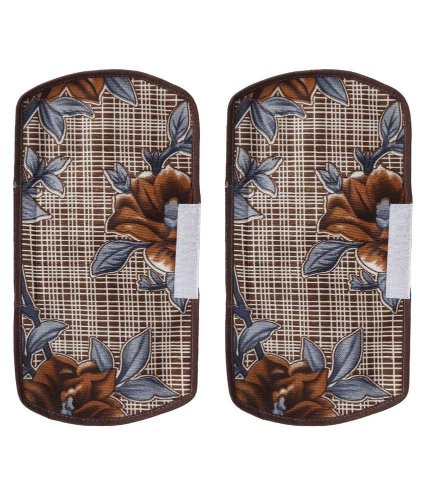 E-Retailer Set of 2 Polyester Brown Fridge Handle Cover     			E-Retailer Set of 2 Polyester Brown Fridge Handle Cover