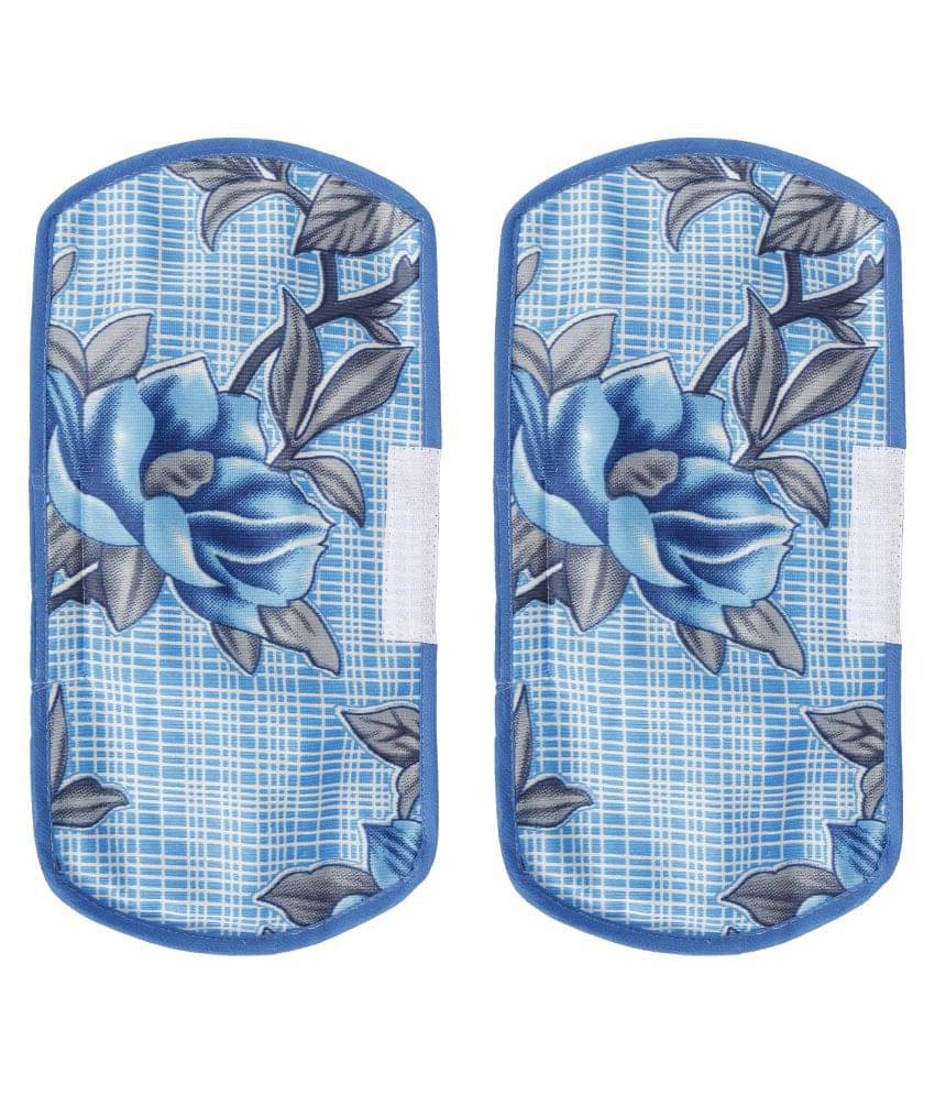 E-Retailer Set of 2 Polyester Blue Fridge Handle Cover E-Retailer Set of 2 Polyester Blue Fridge Handle Cover