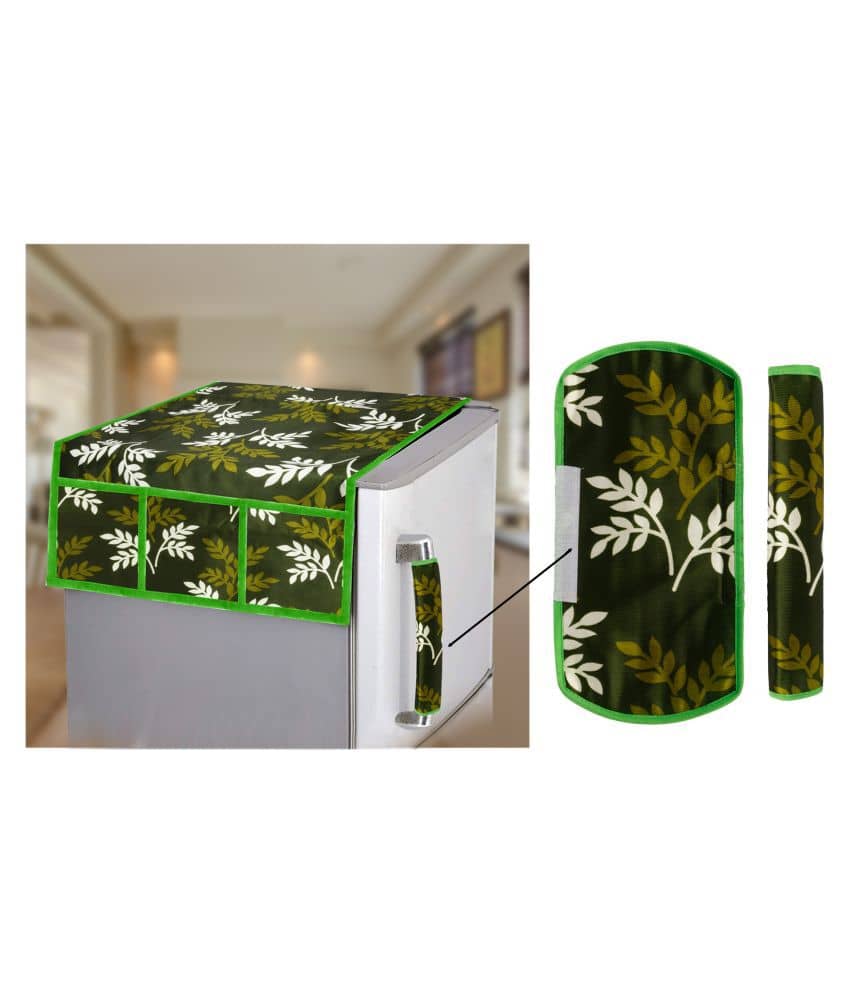 E-Retailer - Multicolor Polyester Fridge  Top Cover (Pack of 3)